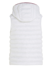 Tommy Hilfiger - LW PADDED GLOBAL STRIPE VEST - down- & padded jackets - th optic white - 4