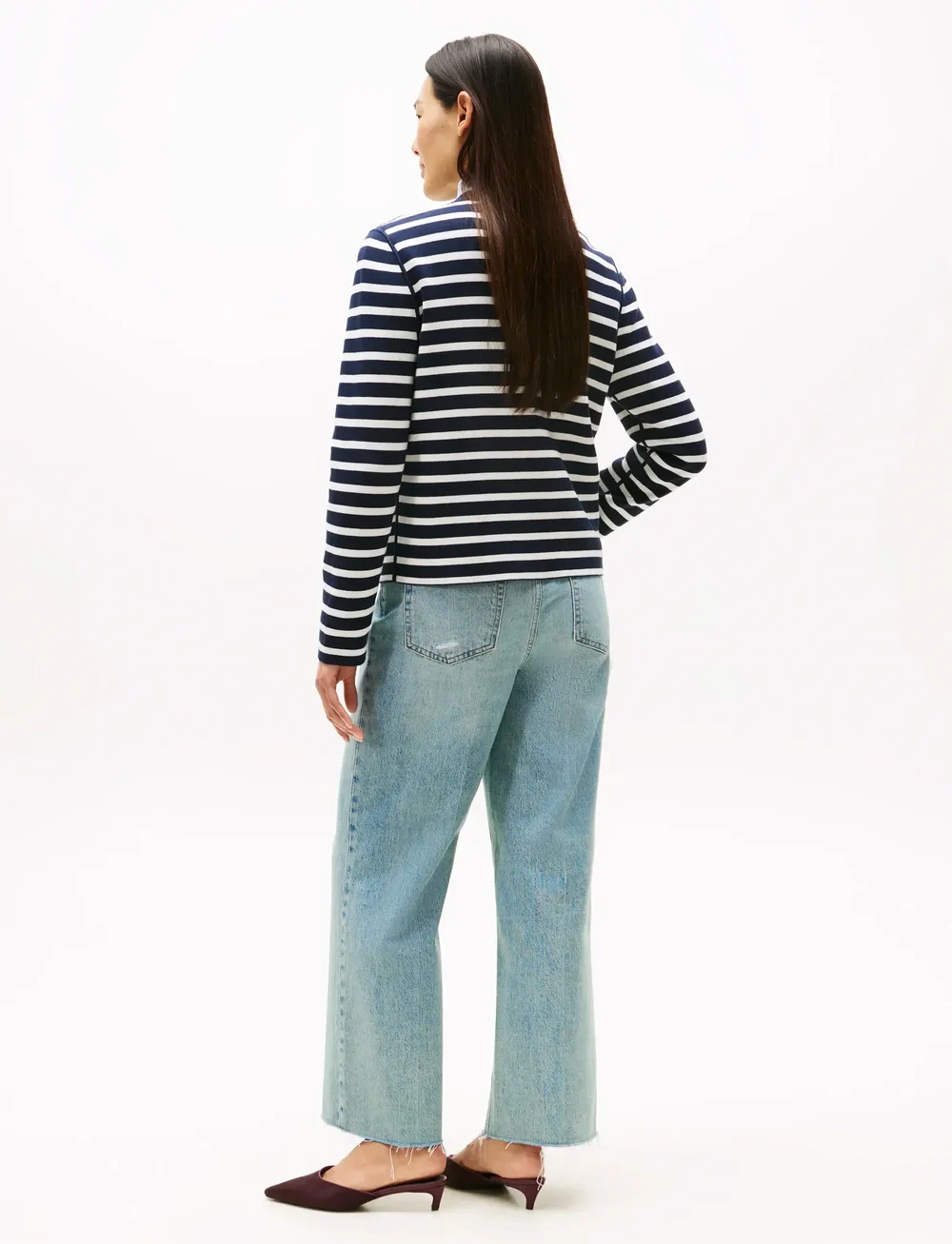 Tommy Hilfiger - CO JERSEY REVERSIBLE LS CARDI - cardigans - br stp navy/dark night navy - 4