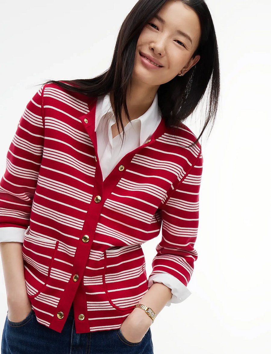 Tommy Hilfiger - CO JERSEY REVERSIBLE LS CARDI - raspberry juice - 3