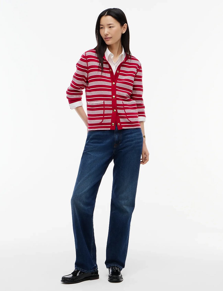 Tommy Hilfiger - CO JERSEY REVERSIBLE LS CARDI - raspberry juice - 4
