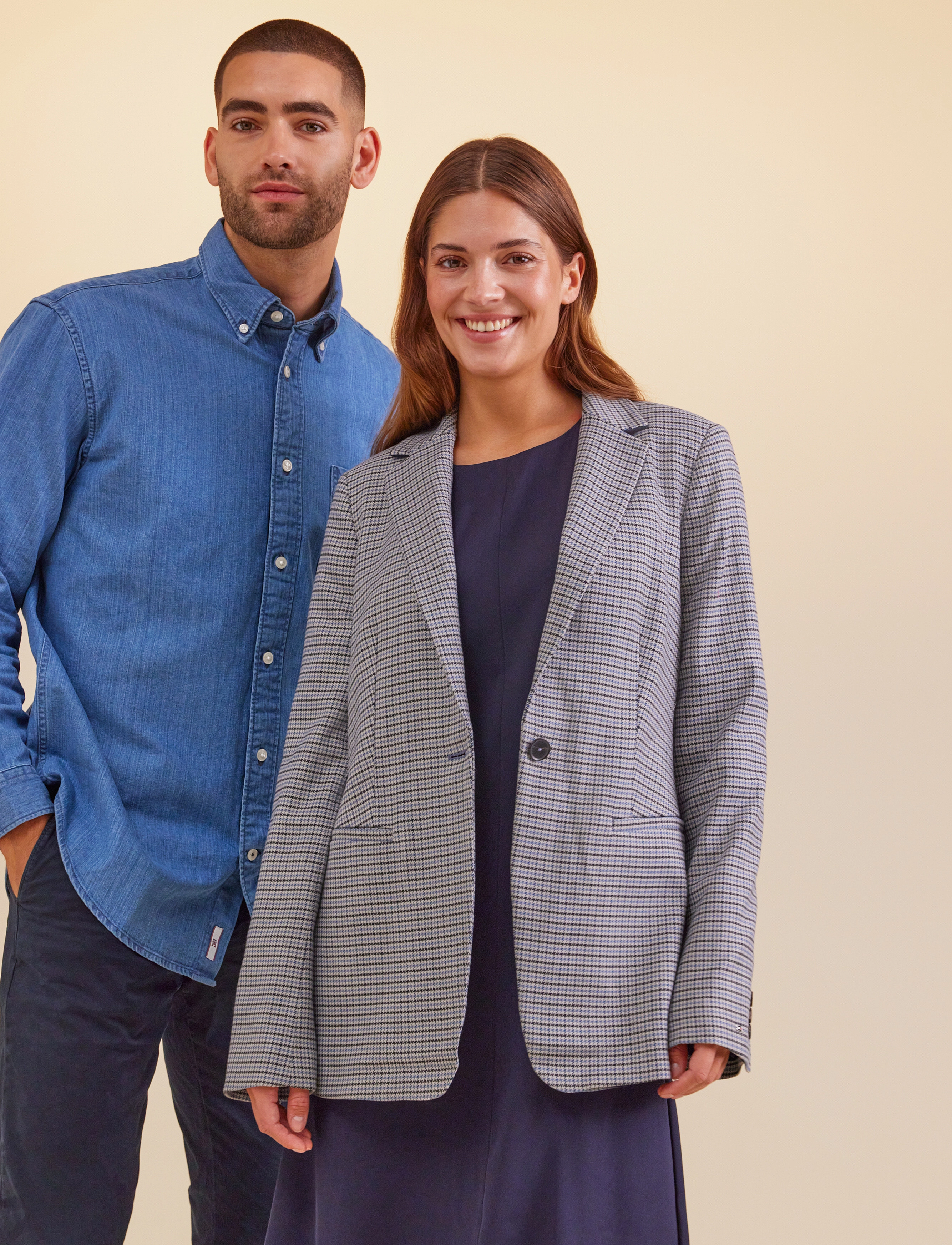 Tommy Hilfiger - REGULAR CHECK SB BLAZER - small blue grey houndstooth - 2