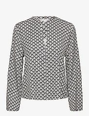 Tommy Hilfiger - SEAL AOP V-NECK BLOUSE - blouses met lange mouwen - varsity seal print/ desert sky - 0