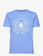 Tommy Hilfiger - REG CREST C-NK TEE SS - t-shirts - blue spell - 0