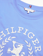 Tommy Hilfiger - REG CREST C-NK TEE SS - t-shirts - blue spell - 5