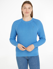 Tommy Hilfiger - CO CABLE C-NK SWEATER - pullover - blue spell - 2