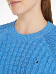 Tommy Hilfiger - CO CABLE C-NK SWEATER - pullover - blue spell - 4