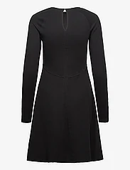 Tommy Hilfiger - F&F C-NK SHINY INTERLOCK LS DRS - korte kjoler - black - 1