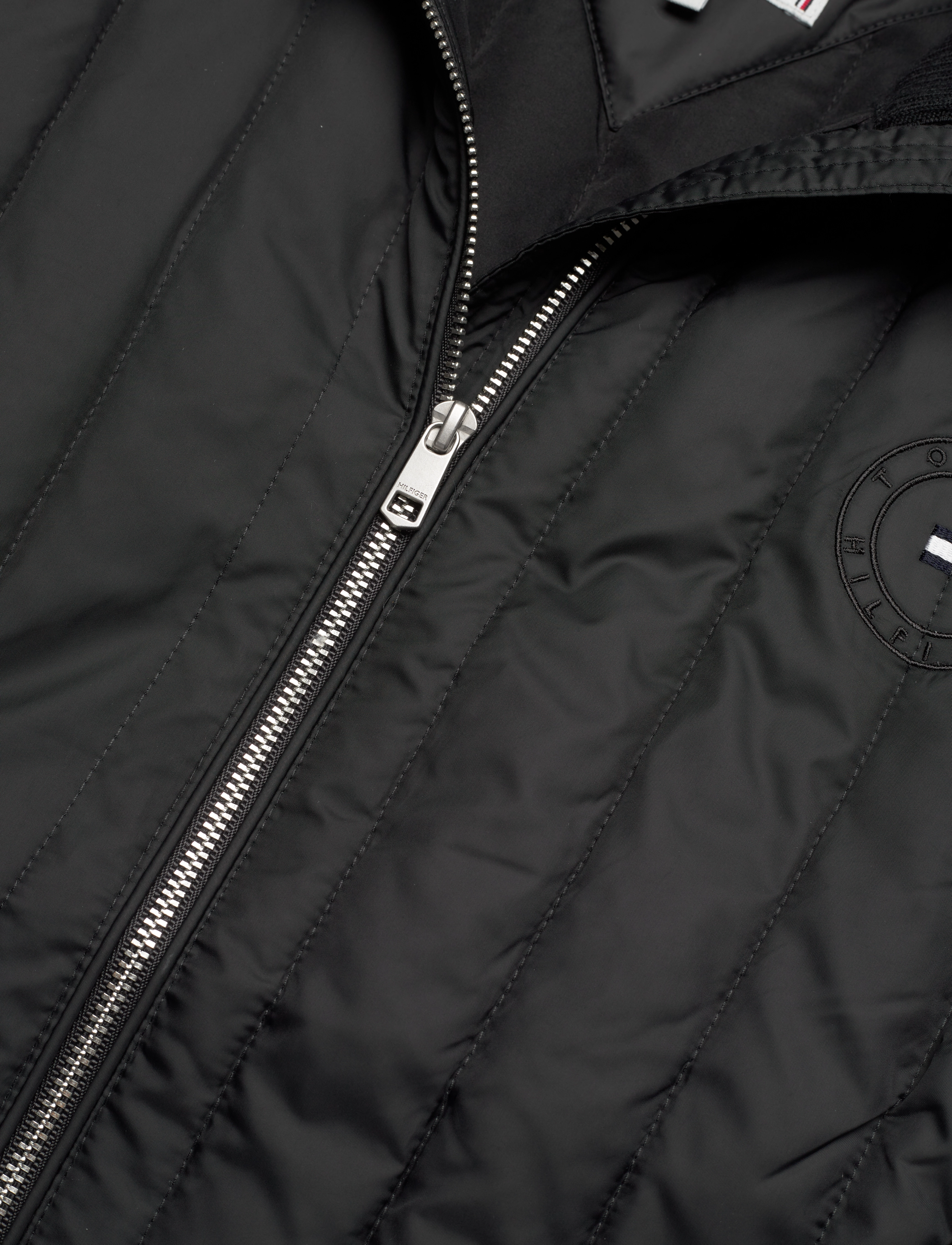 Tommy Hilfiger - LW PADDED KNIT MIX JACKET - black - 2