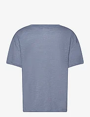Tommy Hilfiger - RLX LINEN LYOCELL V-NK SS - t-shirts - blue coal - 1