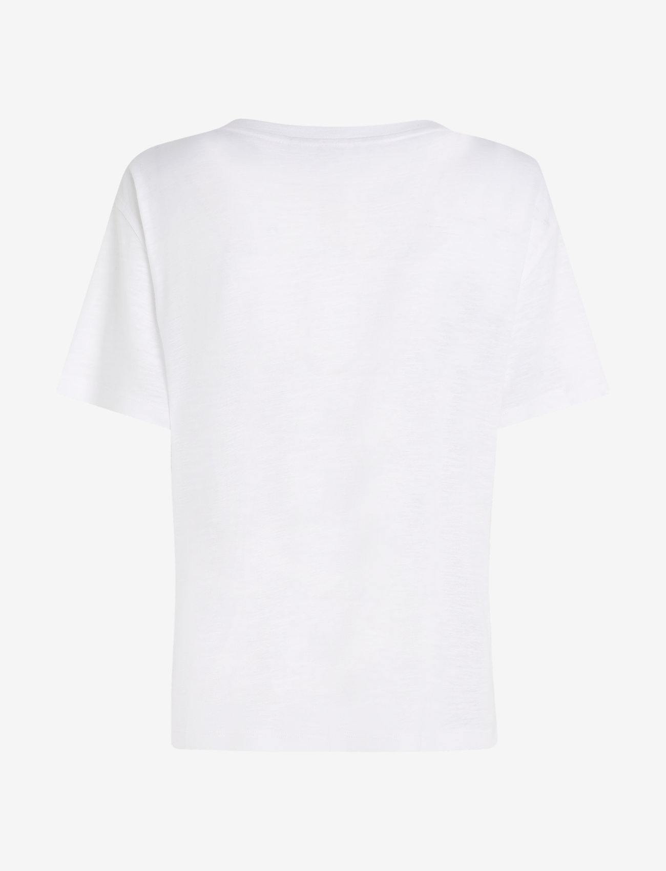 Tommy Hilfiger - RLX LINEN LYOCELL V-NK SS - t-shirts - th optic white - 4