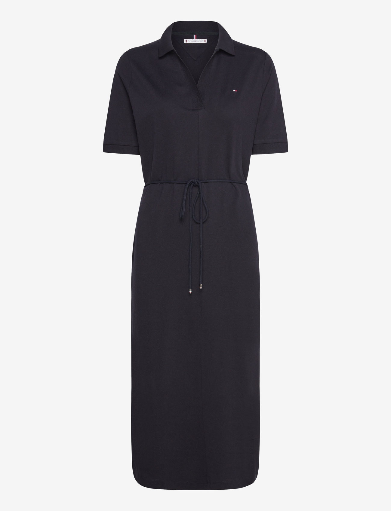 knee length dresses for ladies Tommy Hilfiger Women's IM AF Cotton Midi Fit & Flare Polo Dress main image 0