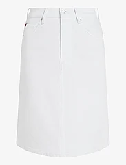 Tommy Hilfiger - DNM A-LINE SKIRT HW WHITE - midi skirts - th optic white - 0