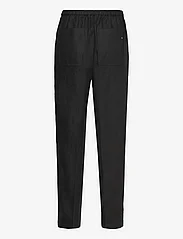 Tommy Hilfiger - CASUAL LINEN TAPER PULL ON PANT - pellavahousut - black - 1