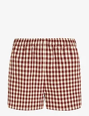 Tommy Hilfiger - GINGHAM PULL ON SHORT - casual shorts - gingham/ deep rouge - 0