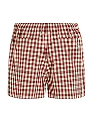 Tommy Hilfiger - GINGHAM PULL ON SHORT - casual szorty - gingham/ deep rouge - 4