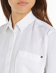 Tommy Hilfiger - LINEN SS SHIRT - kortärmade skjortor - th optic white - 3
