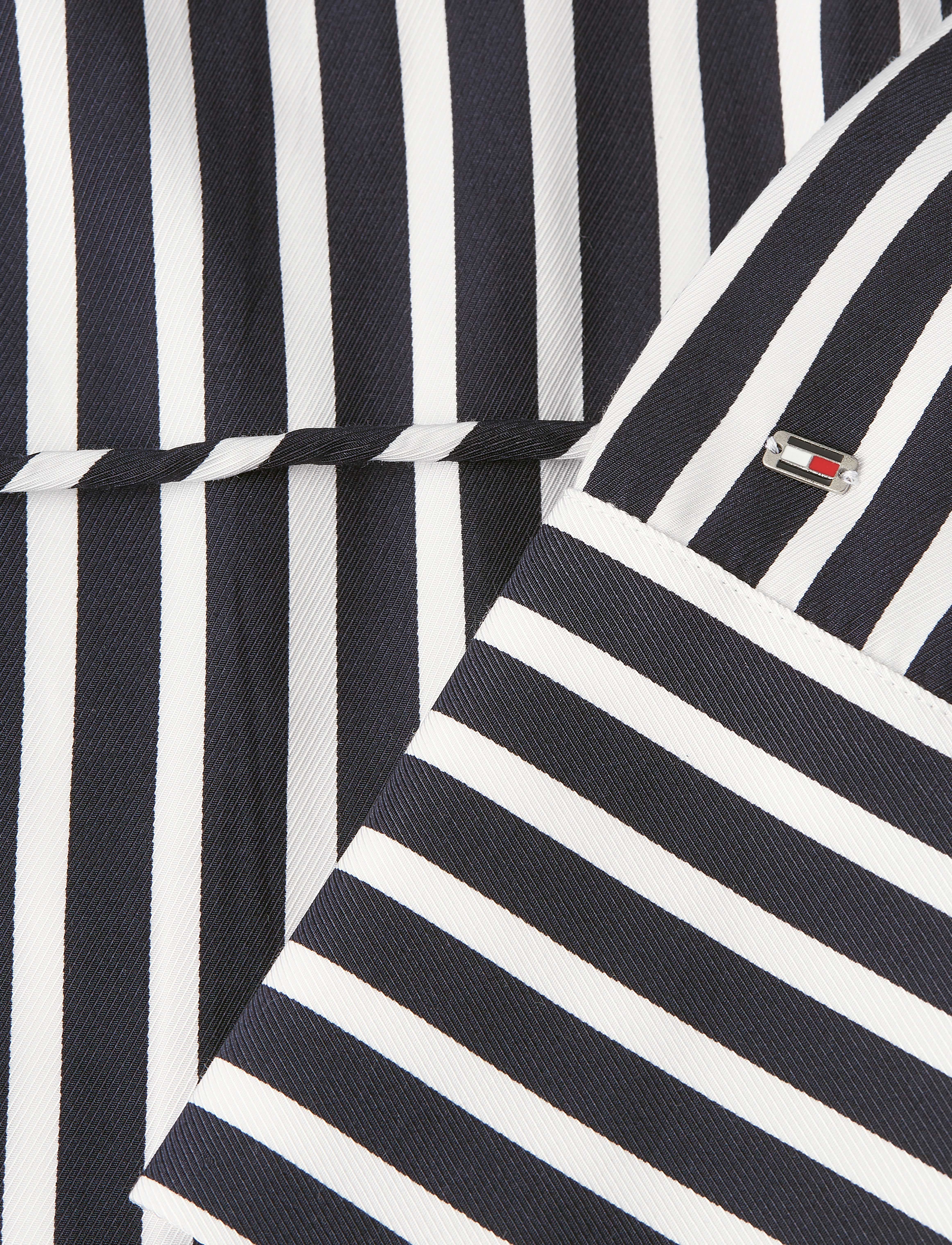Tommy Hilfiger - FLUID STRIPE LS MIDI SHIRT DRESS - bold stp / desert sky - 3