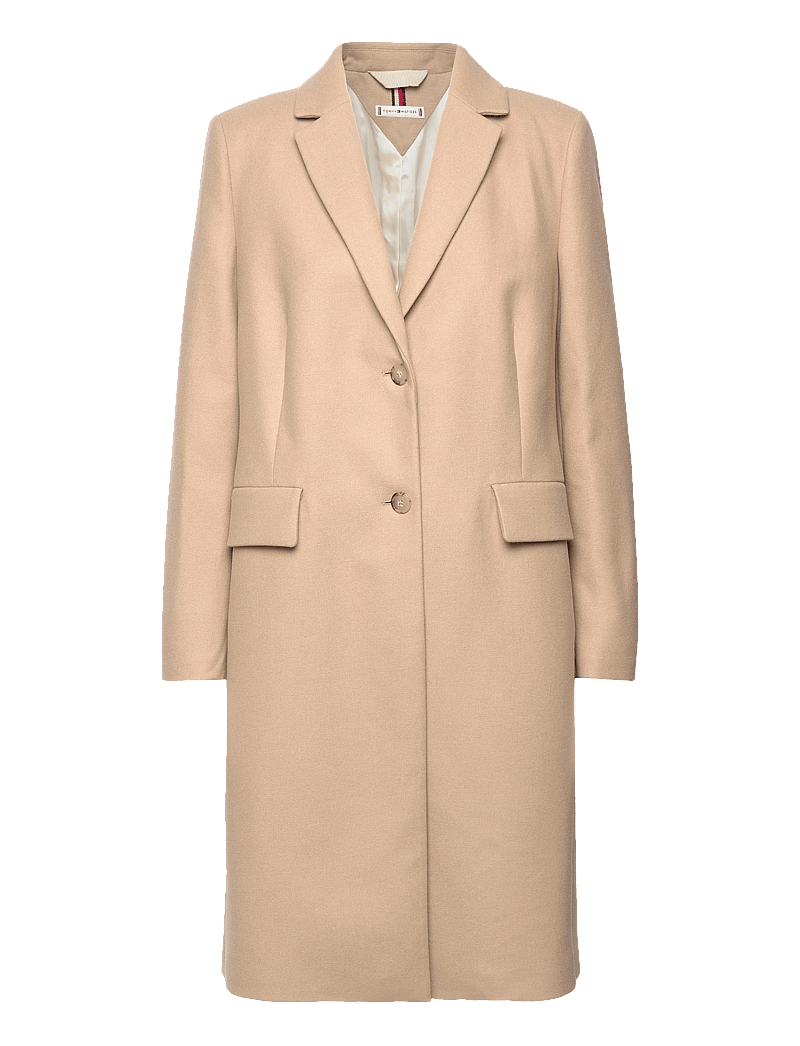 Hilfiger Wollmantel Tommy Hilfiger Mantel Camel Wool Coat Tommy