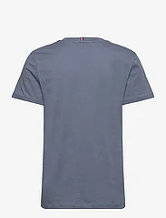 Tommy Hilfiger - REG C-NK SIGNATURE TEE SS - t-shirts - blue coal - 1
