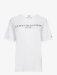 Tommy Hilfiger - CRV REG CORP LOGO C-NK SS - lowest prices - th optic white - 0