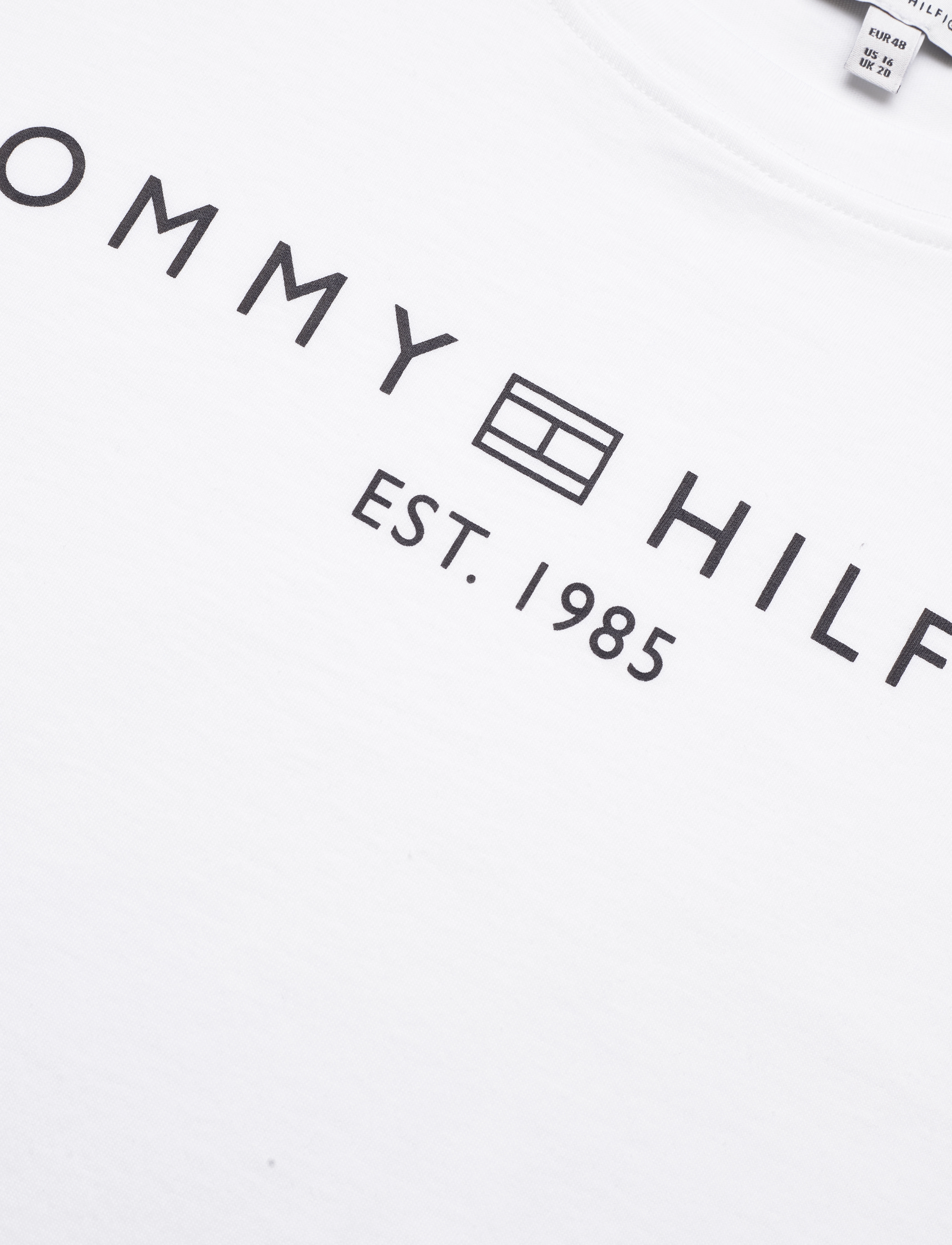 Tommy Hilfiger - CRV REG CORP LOGO C-NK SS - th optic white - 2