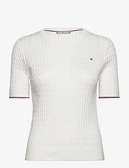 Tommy Hilfiger - CO CABLE C-NK SS SWT - pullover - ecru - 0