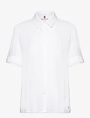 Tommy Hilfiger - ESSENTIAL FLUID SS SHIRT - marškiniai trumpomis rankovėmis - th optic white - 0