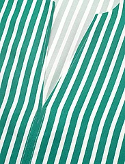 Tommy Hilfiger - FLUID STRIPE VN SS BLOUSE - kurzämlige blusen - bold stp/ olympic green - 2