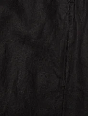 Tommy Hilfiger - LINEN SS MIDI SHIRT DRESS - skjortklänningar - black - 3