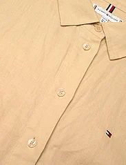 Tommy Hilfiger - LINEN SS MIDI SHIRT DRESS - skjortekjoler - harvest wheat - 2