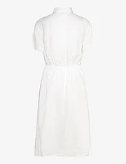 Tommy Hilfiger - LINEN SS MIDI SHIRT DRESS - shirt dresses - th optic white - 1