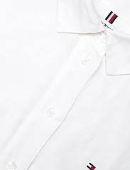 Tommy Hilfiger - LINEN SS MIDI SHIRT DRESS - skjortekjoler - th optic white - 3
