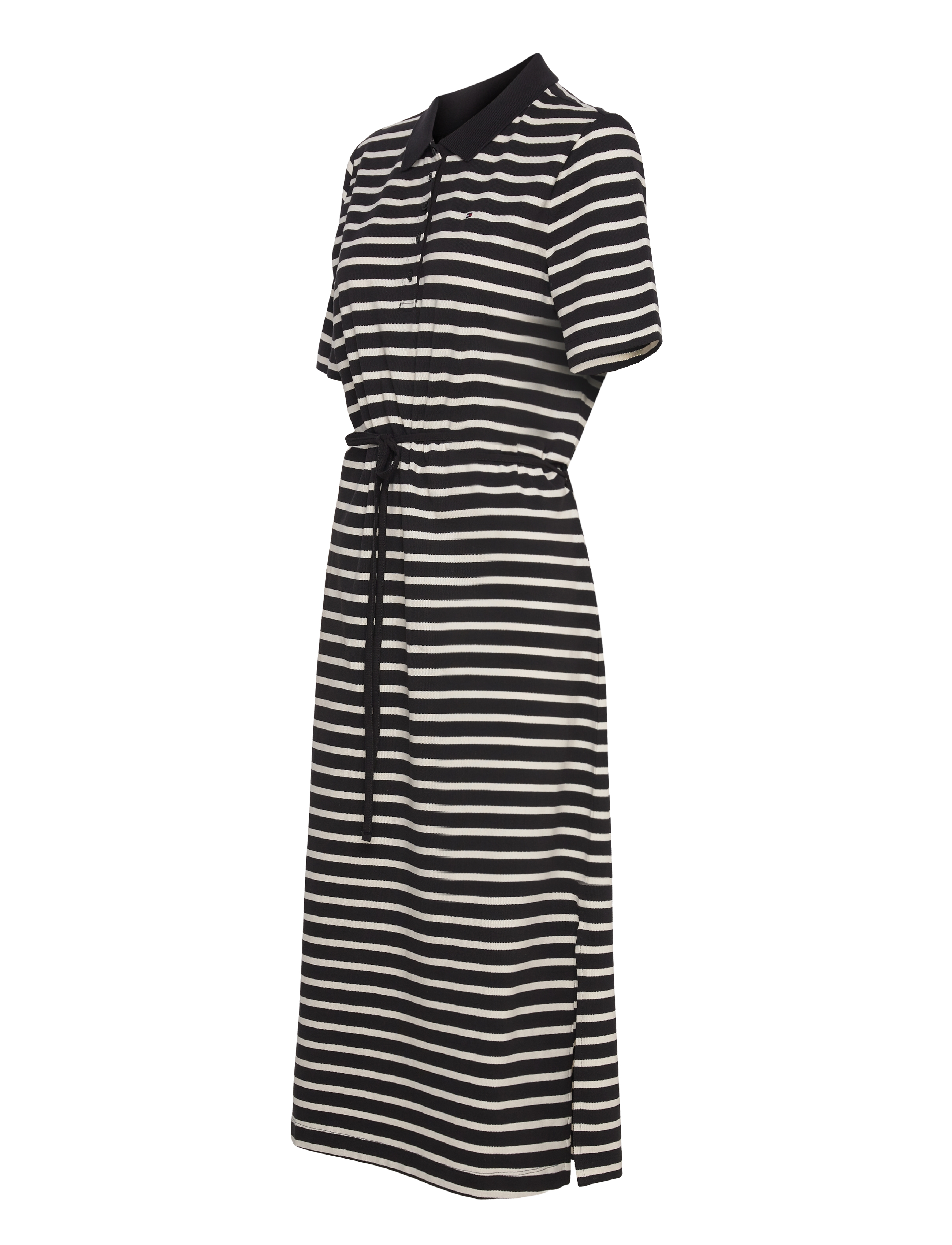 Tommy Hilfiger - REG BRETON MIDI POLO DRESS SS - breton stp/ black/ calico - 3
