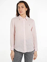 Tommy Hilfiger - LINEN RELAXED SHIRT LS - lininiai marškiniai - whimsy pink - 1