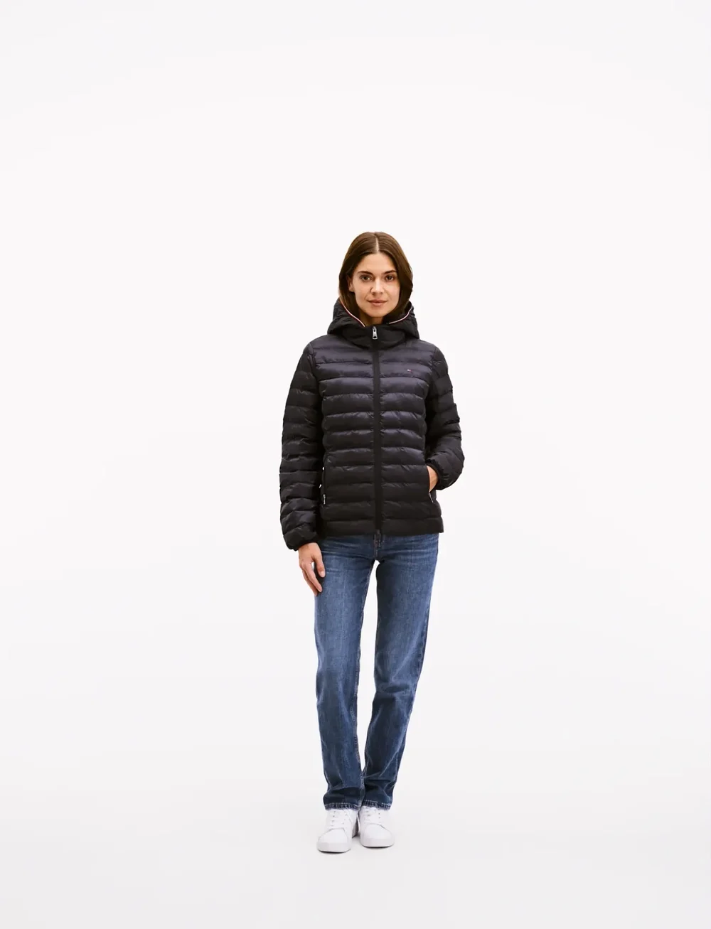 Tommy Hilfiger - LW PADDED GLOBAL STRIPE JACKET - dunjackor - desert sky - 0