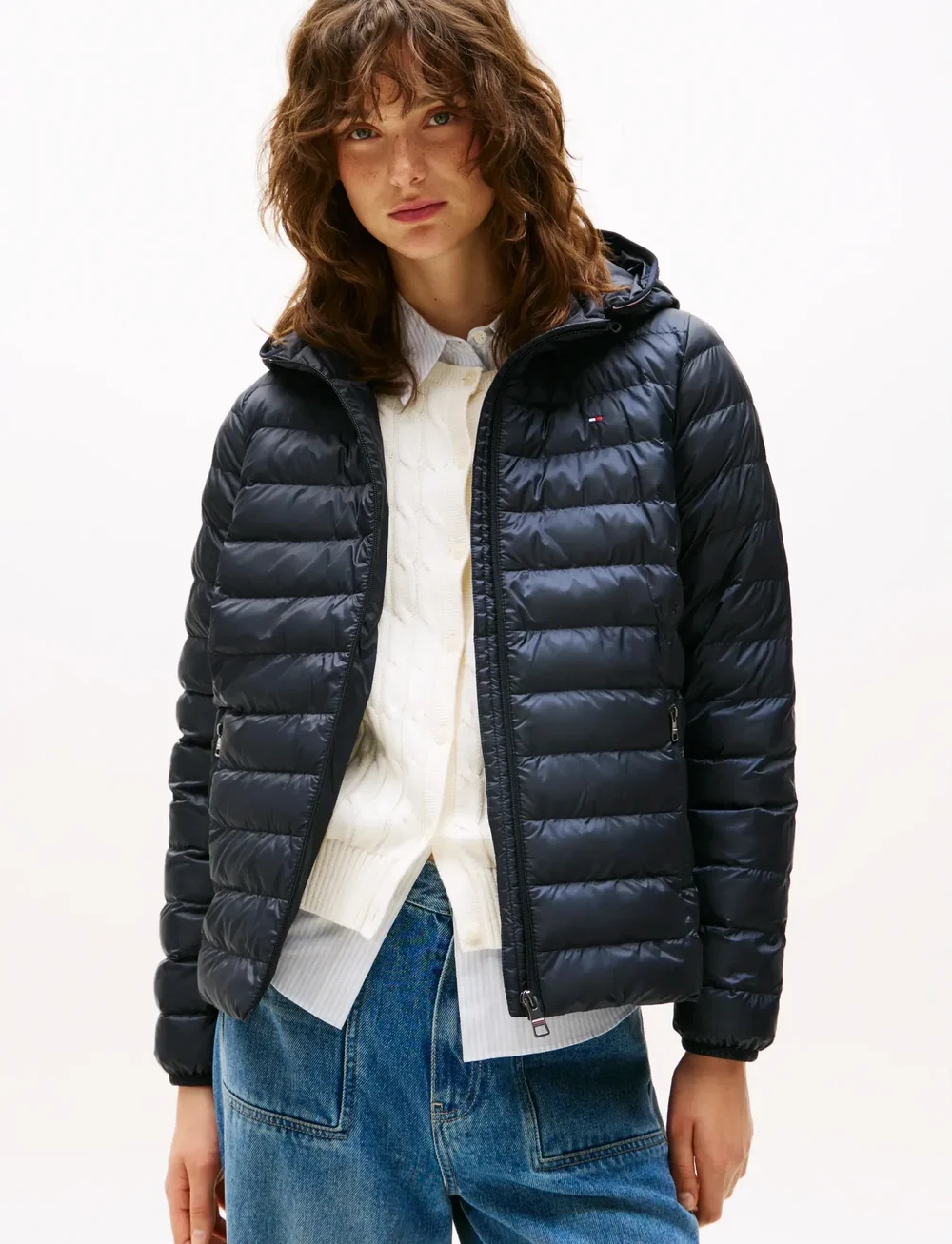 Tommy Hilfiger - LW PADDED GLOBAL STRIPE JACKET - dunjackor - desert sky - 4