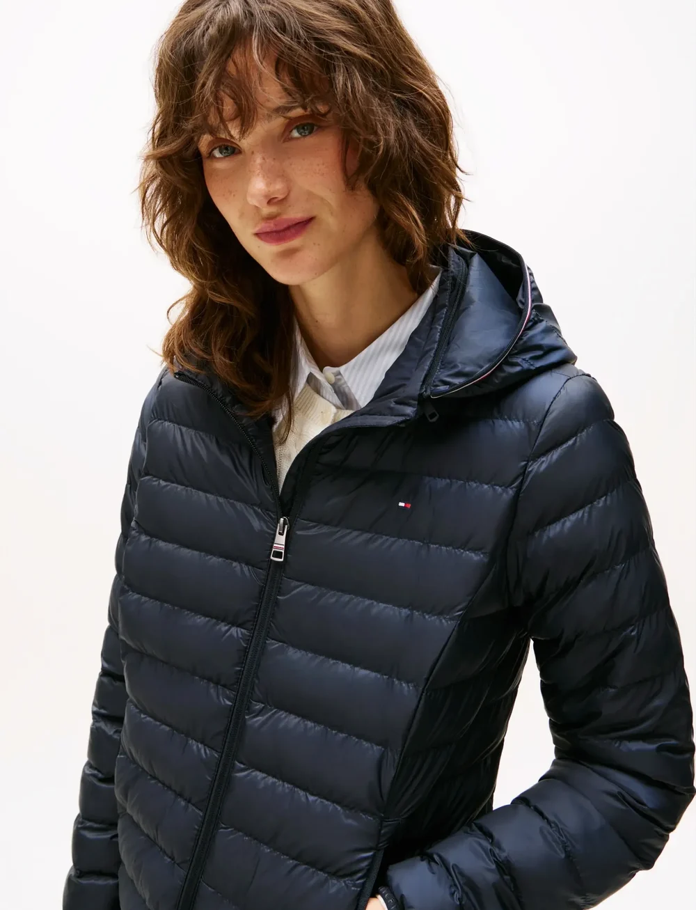 Tommy Hilfiger - LW PADDED GLOBAL STRIPE JACKET - dunjackor - desert sky - 5