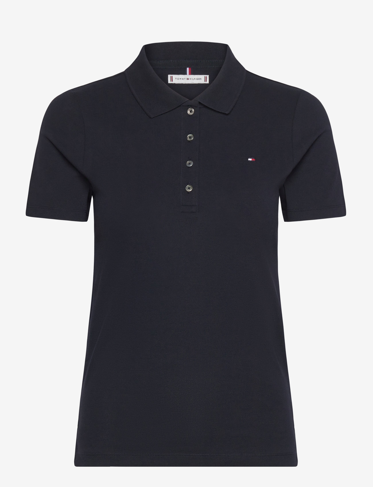 Tommy Hilfiger - 1985 SLIM PIQUE POLO SS - poloshirts - desert sky - 1