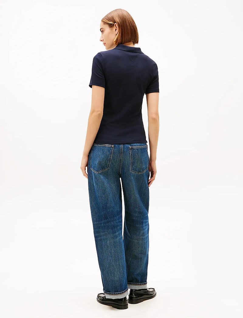 Tommy Hilfiger - 1985 SLIM PIQUE POLO SS - poloshirts - desert sky - 4