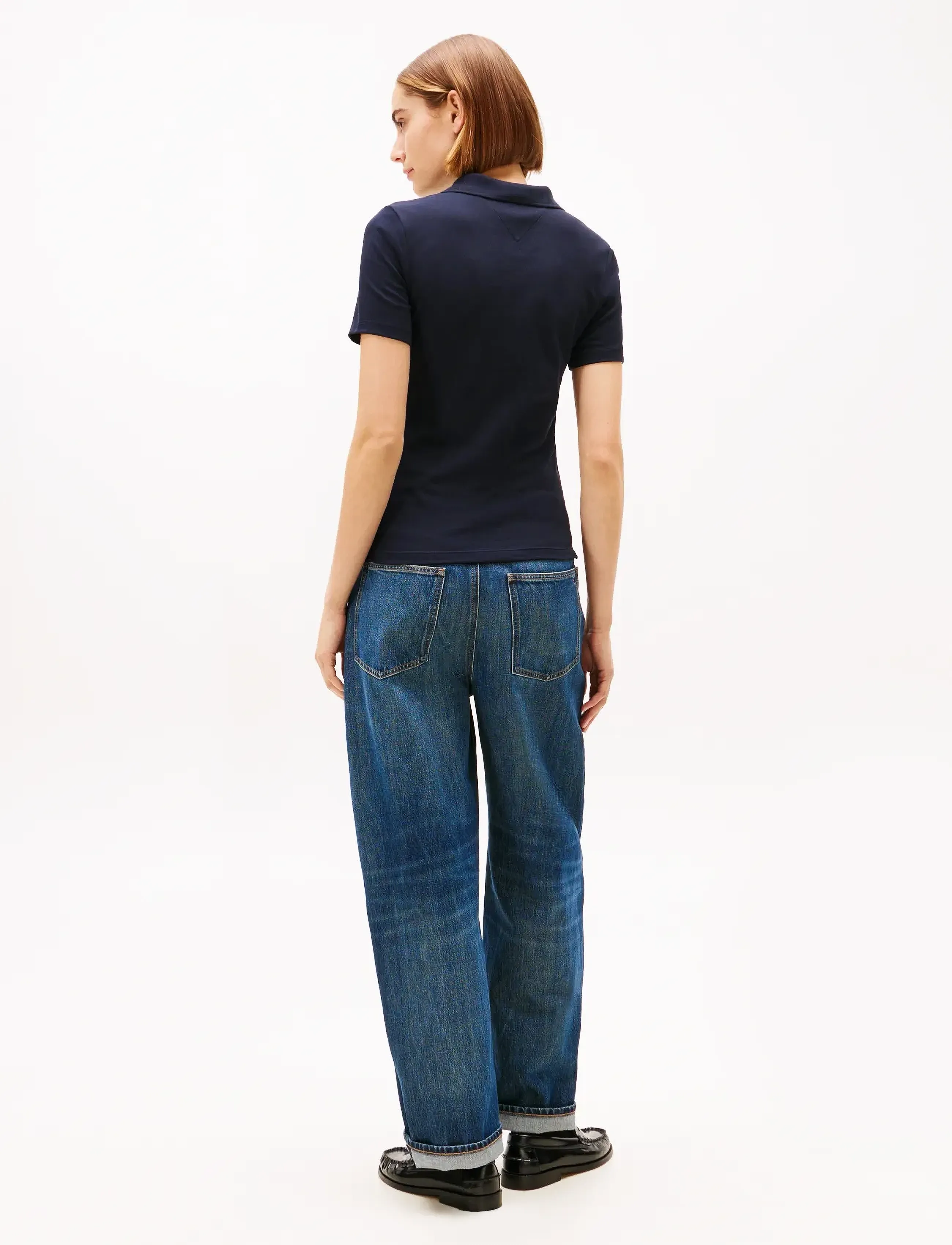 TOMMY HILFIGER 1985 Slim Pique Polo Ss blusar dam – bild 4