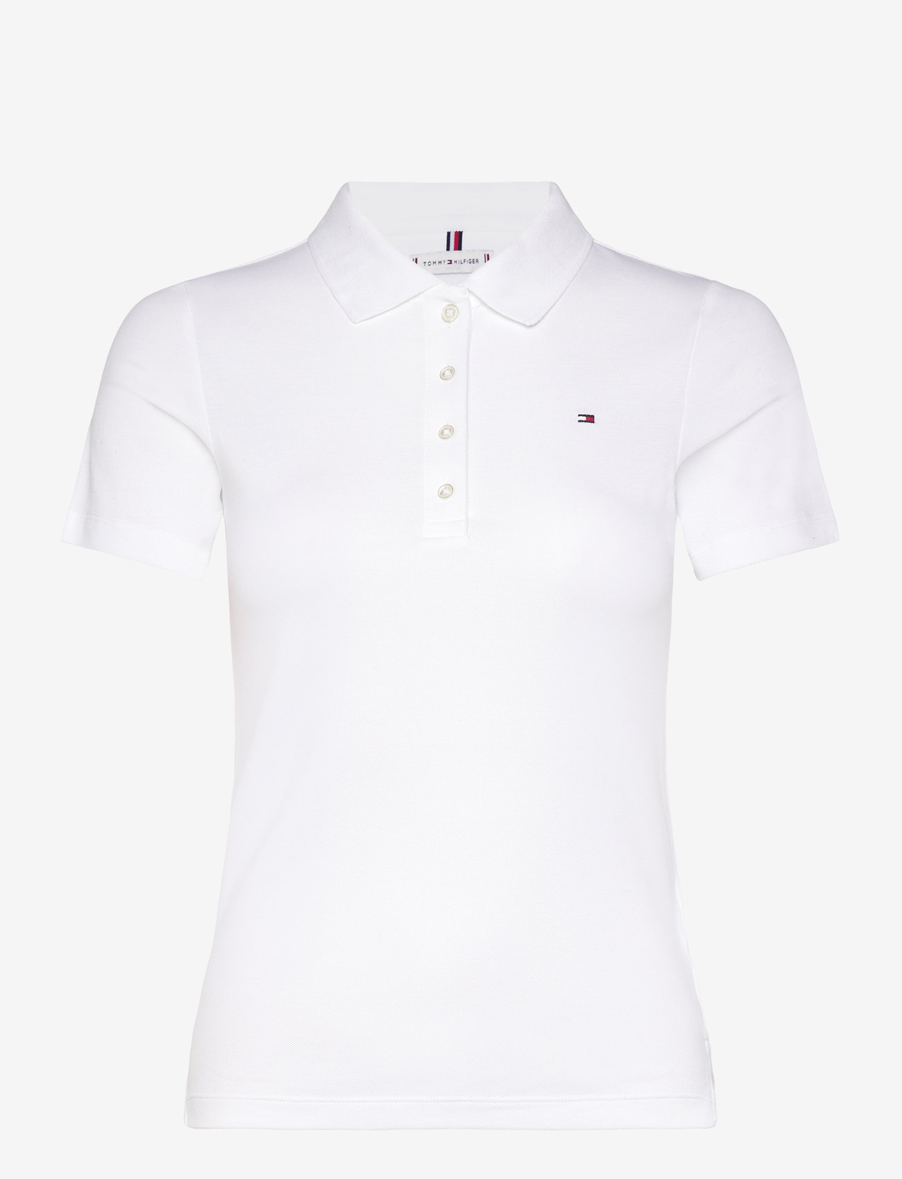 Tommy Hilfiger - 1985 SLIM PIQUE POLO SS - polosärgid - th optic white - 1