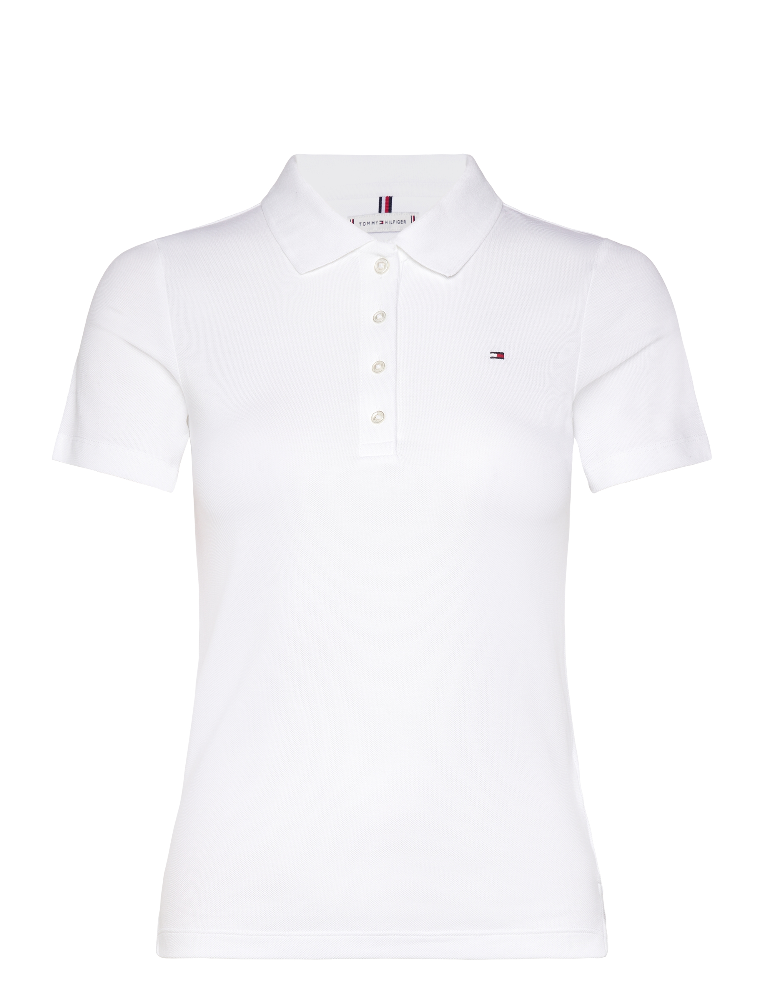 Tommy Hilfiger - 1985 SLIM PIQUE POLO SS - pikéer - th optic white - 1