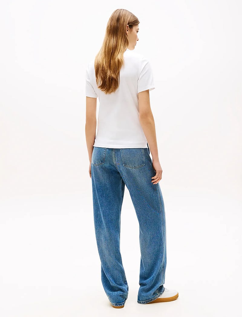 Tommy Hilfiger - 1985 SLIM PIQUE POLO SS - polosärgid - th optic white - 5