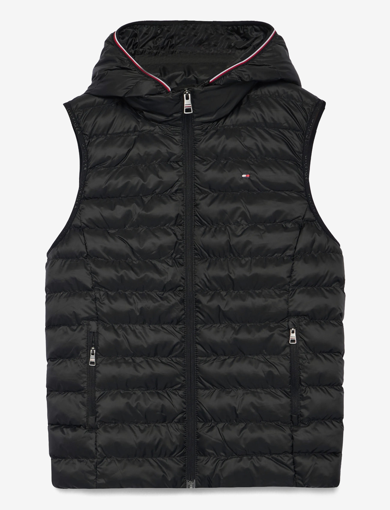 Tommy Hilfiger - LW PADDED GLOBAL STRIPE VEST - fall jackets - black - 1