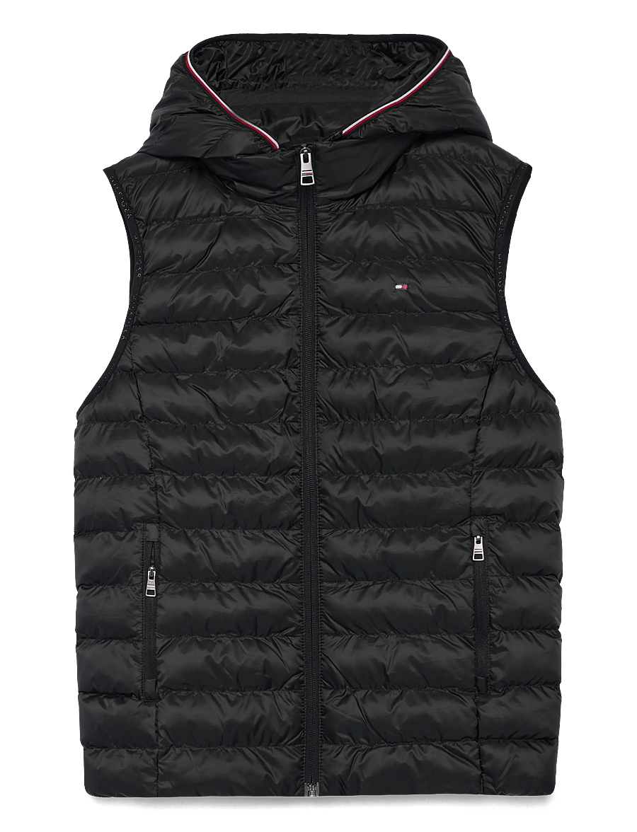 Tommy Hilfiger - LW PADDED GLOBAL STRIPE VEST - frühlingsjacken - black - 2