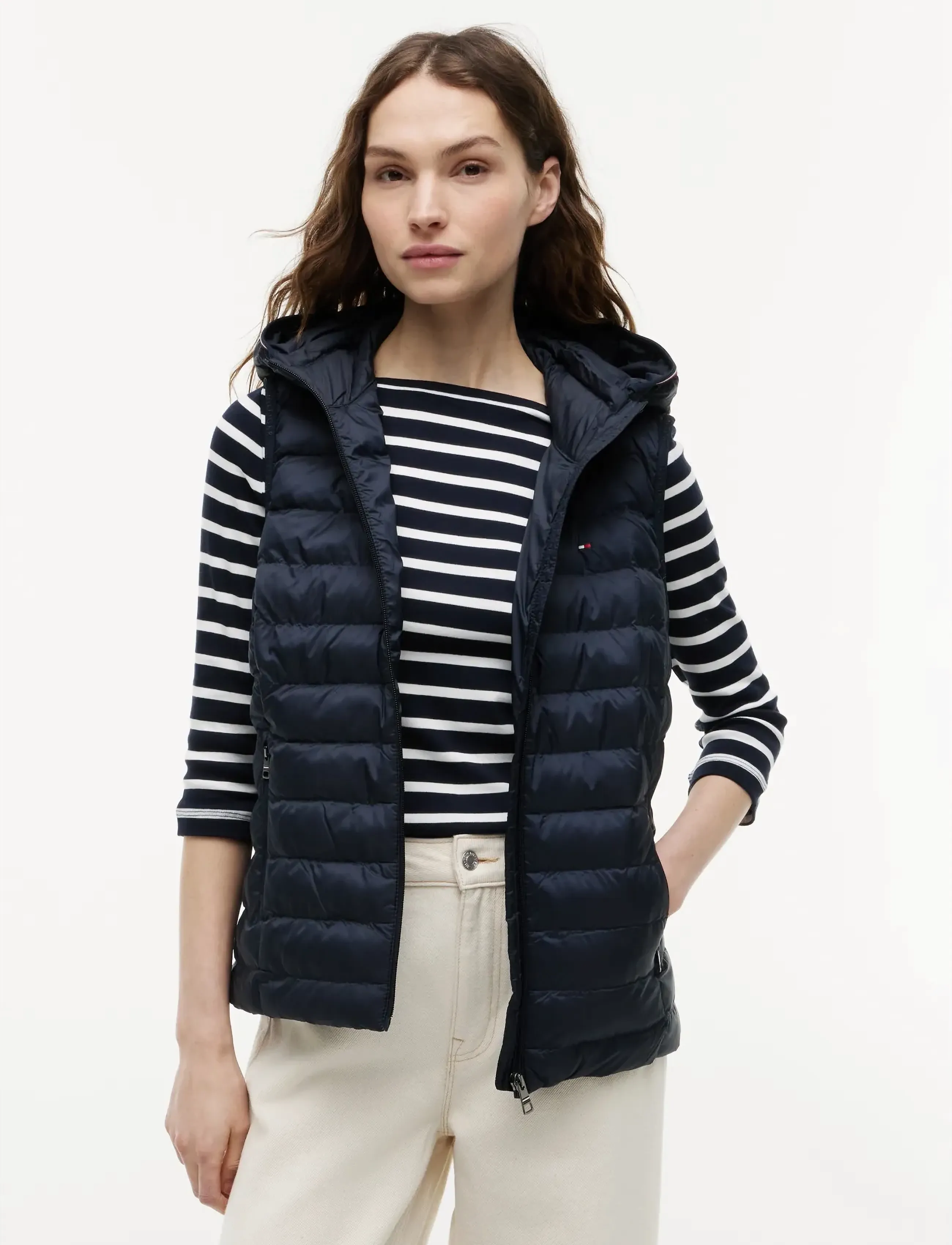 Tommy Hilfiger Lw Padded Global Stripe Vest (TOHWW0WW42051