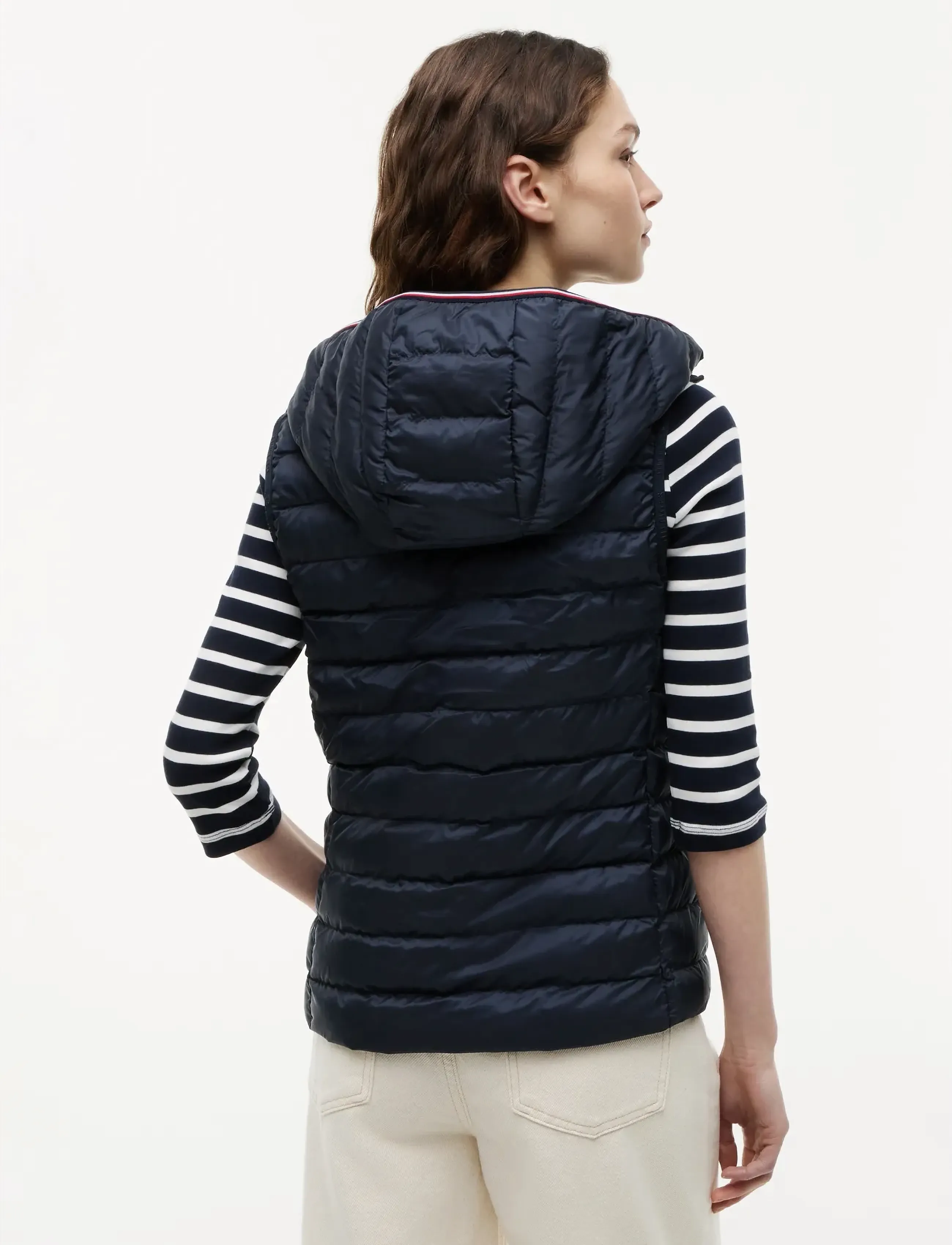 Tommy Hilfiger - LW PADDED GLOBAL STRIPE VEST - vårjakker - navy blue - 3
