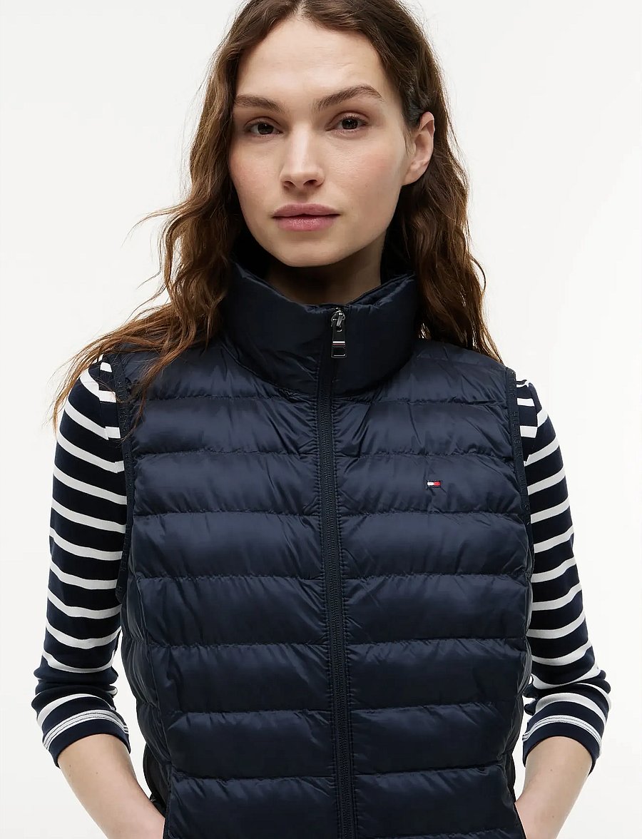 Tommy Hilfiger - LW PADDED GLOBAL STRIPE VEST - vestes de printemps - navy blue - 5