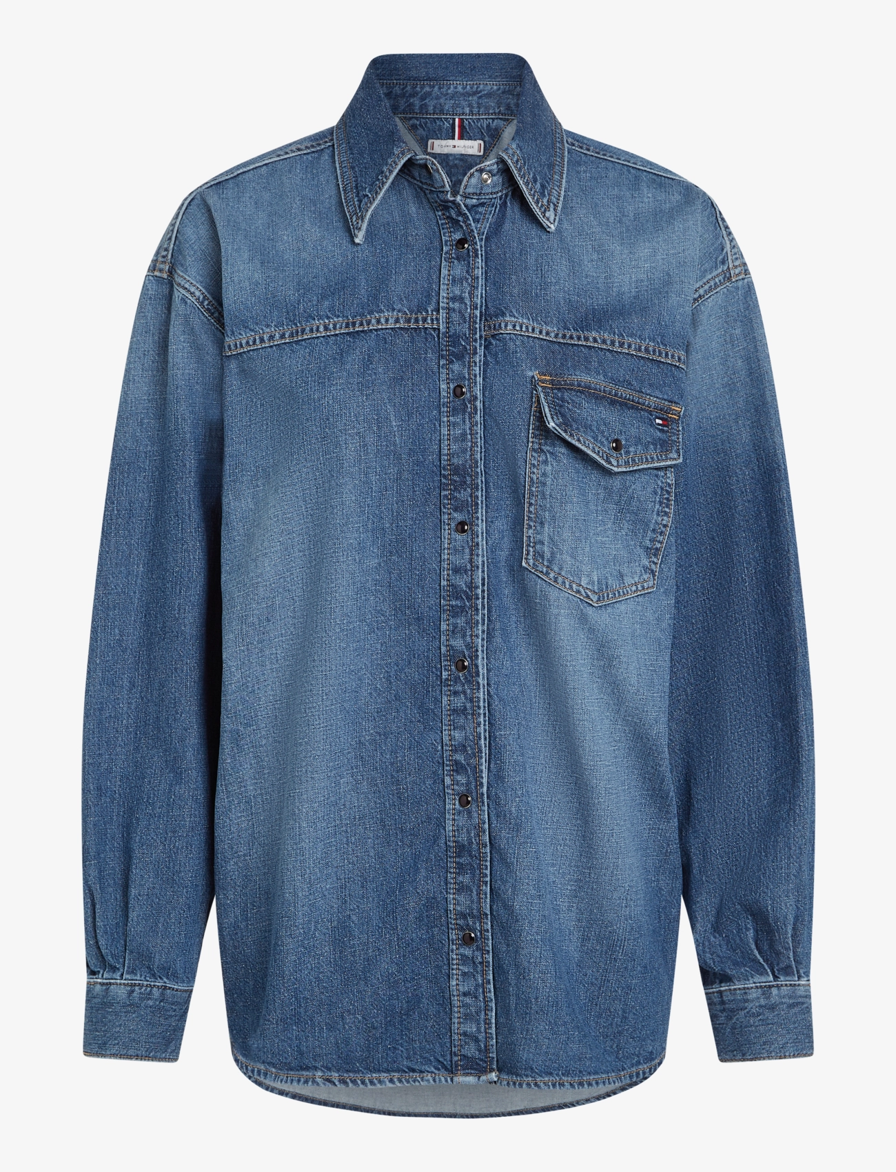 Tommy Hilfiger - DNM LS RELAXED SHIRT BETH - beth - 1