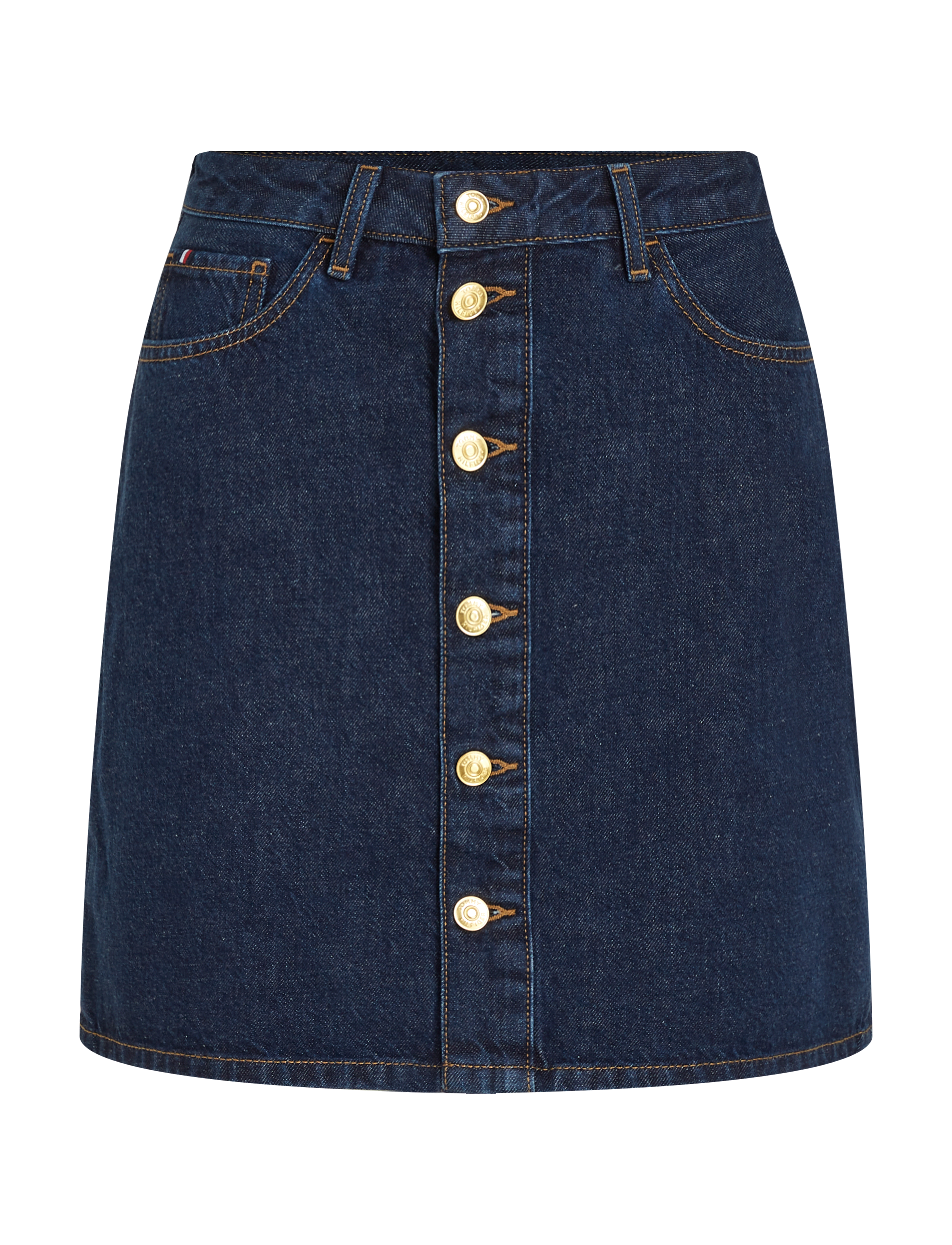 Tommy Hilfiger - DNM MINI SKIRT HW CLER - cler - 1